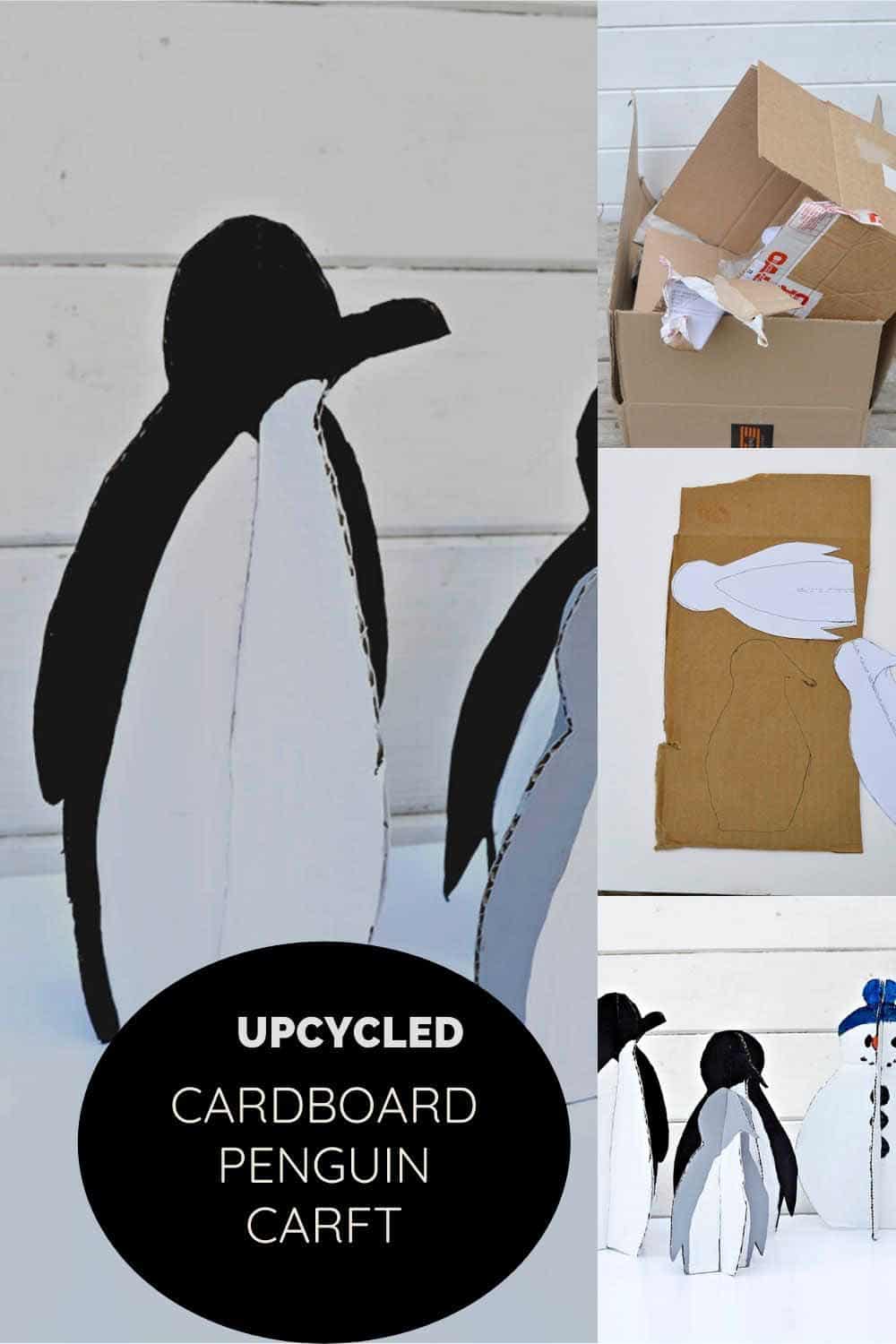 repurposed Cardboard penguins