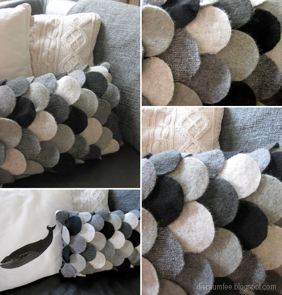 felted wool pillows