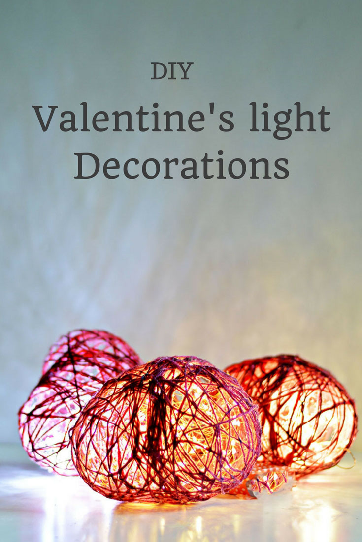 DIY Valentine's light decorations.  Make string hearts and then use copper string lights to brighten up your Valentine's decor.