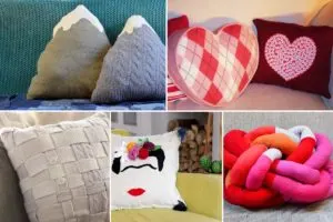 how to make a pillow from a sweater feature