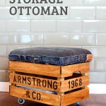 DIY rolling Storage Ottoman