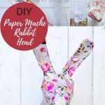 DIY paper mache rabbit