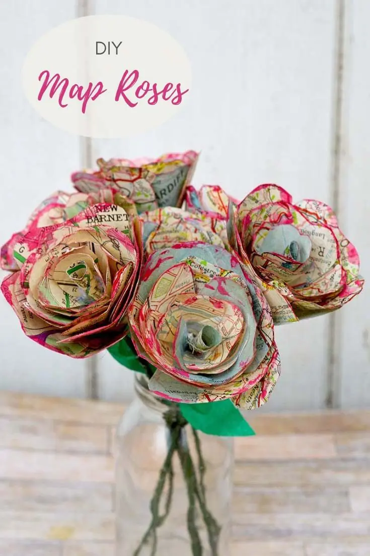 Wrapped Single Stem Paper Flower Rose -   Flower gift ideas, Flower  gift, Flower bouquet diy