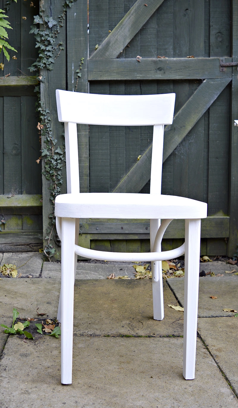 Chalk paint upcycled chair