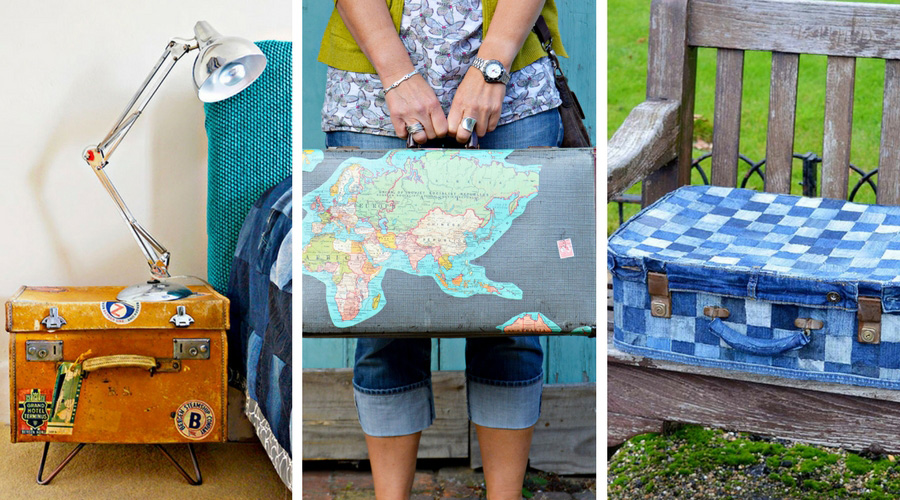 Amazing and unique upcycles of vintage suitcases.