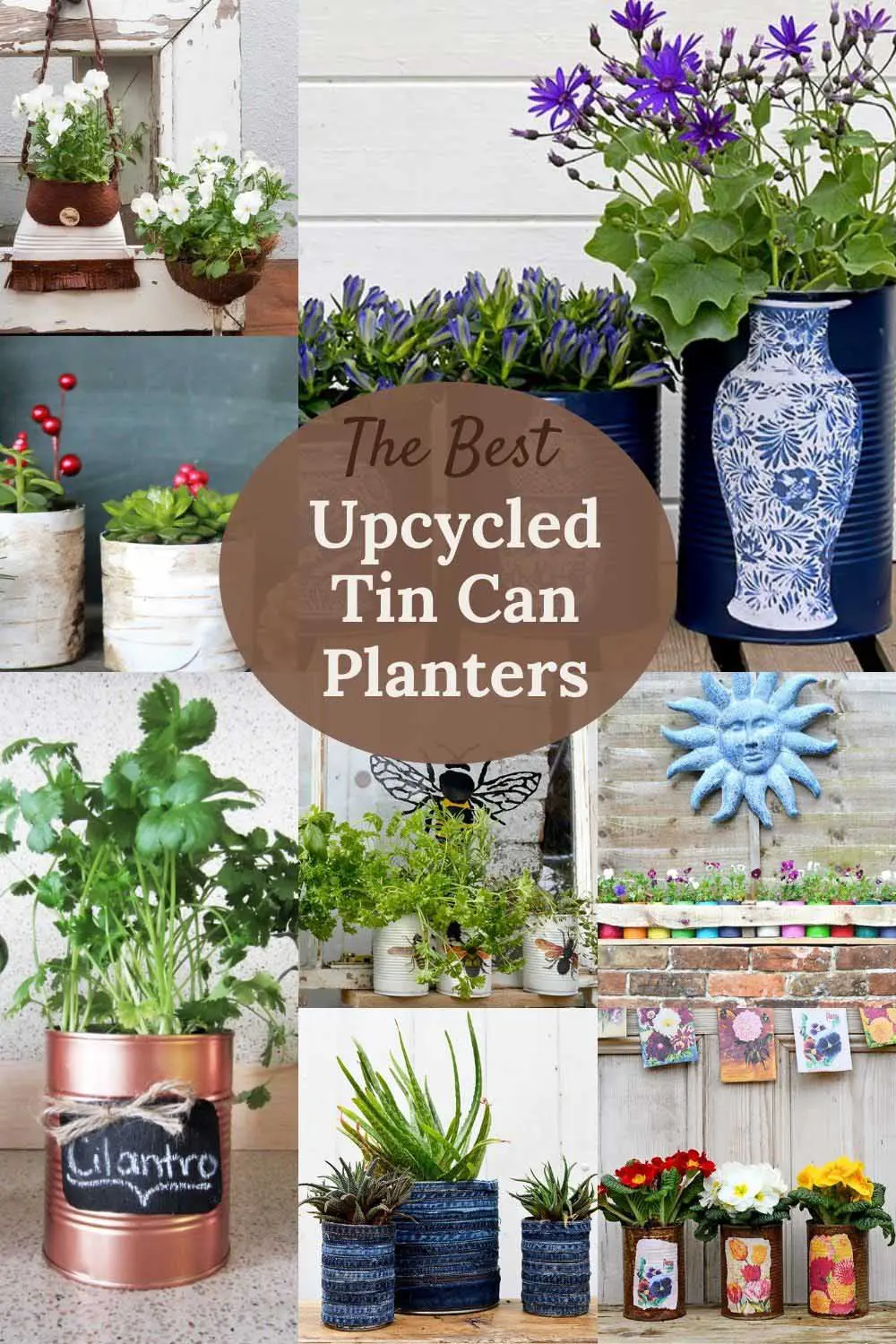 The Best Tin Can Planters You Will Want To Make   Pillar Box Blue