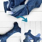 DIY denim dog toys