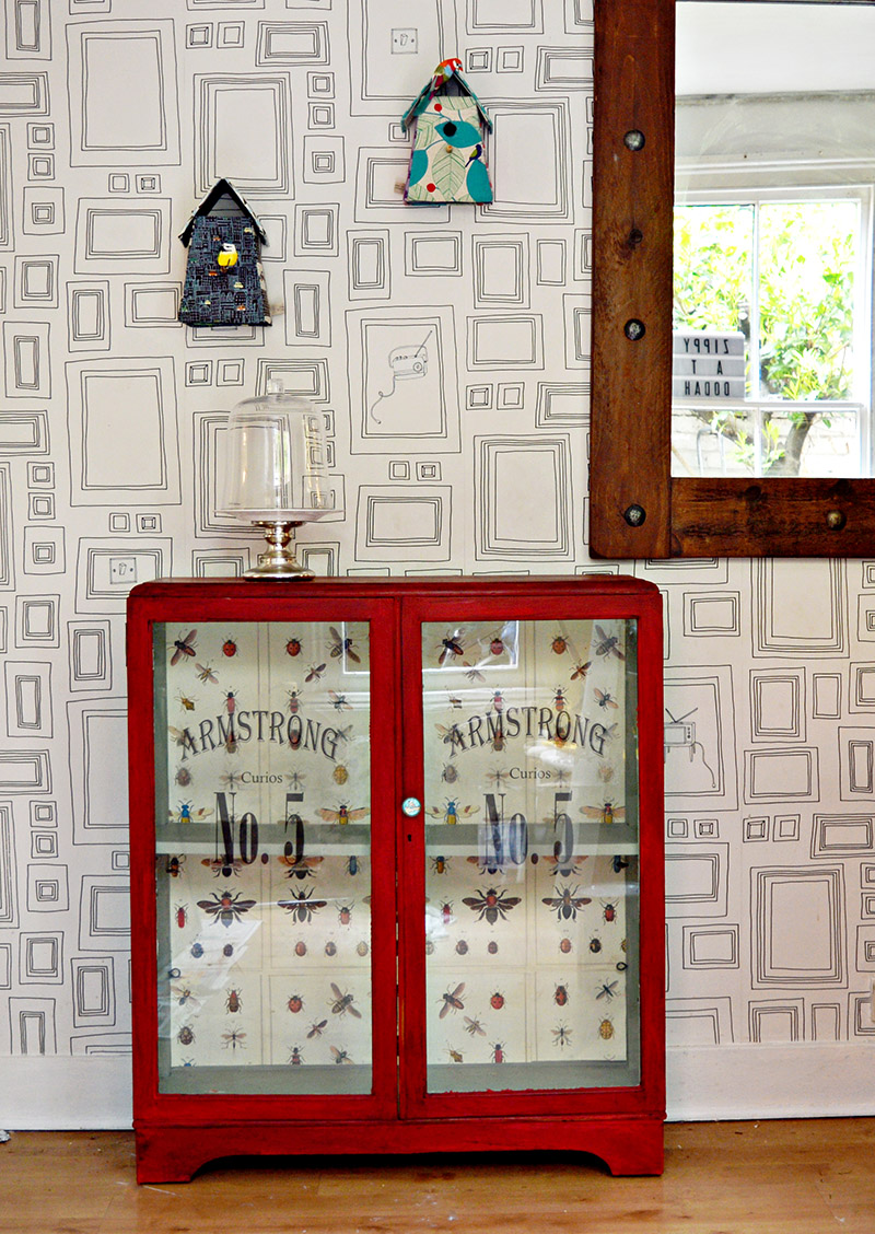 The best chalk paint cupboard upcycle window decals and decoupage