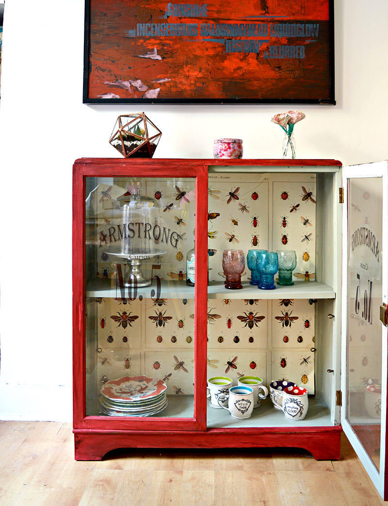 The Best Chalk Paint For A Unique Cupboard Upcycle Pillar Box Blue