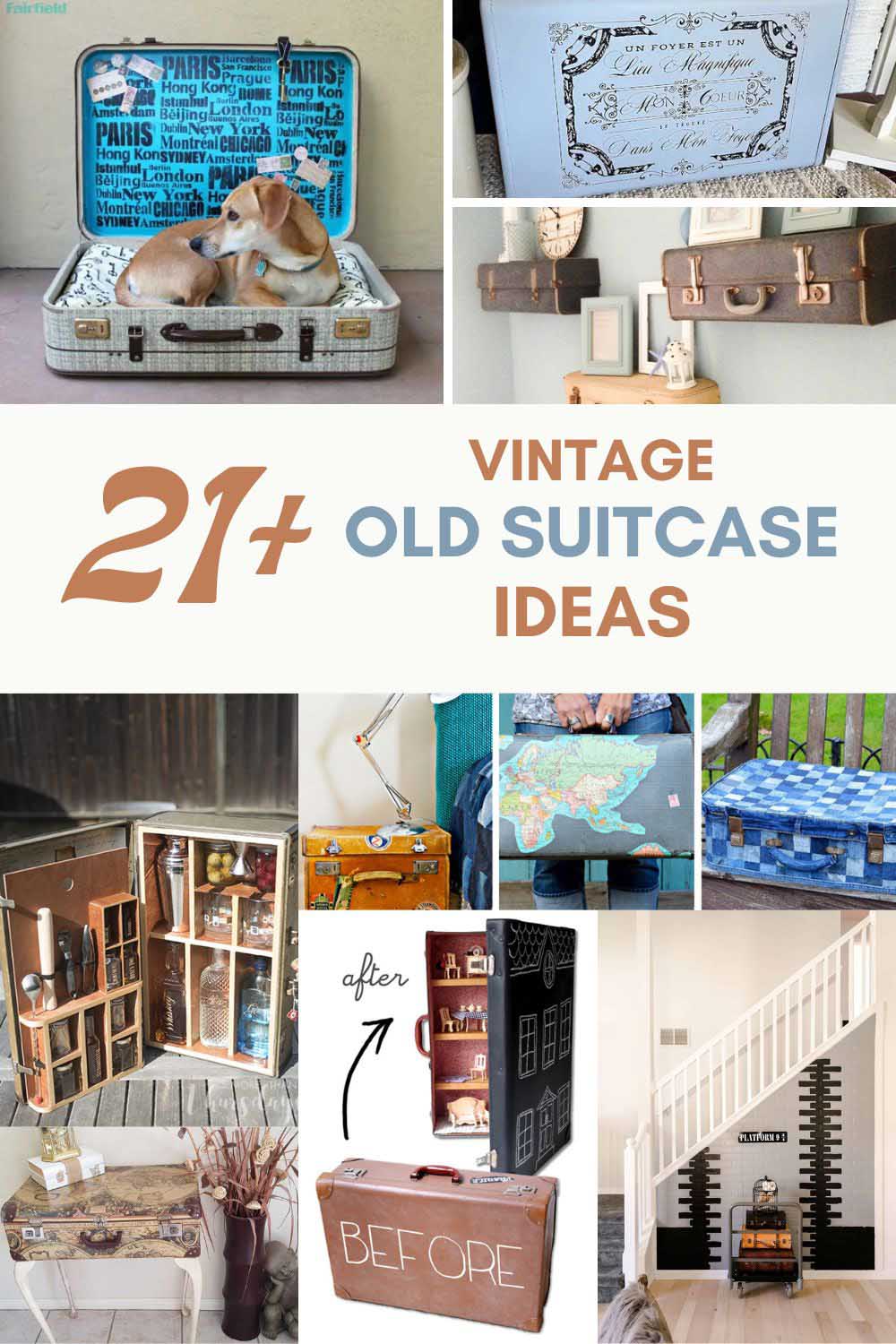21 vintage old suitcase ideas and decorating with suitcase ideas