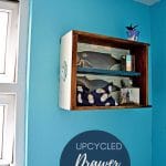 DIY Bathroom wall storage