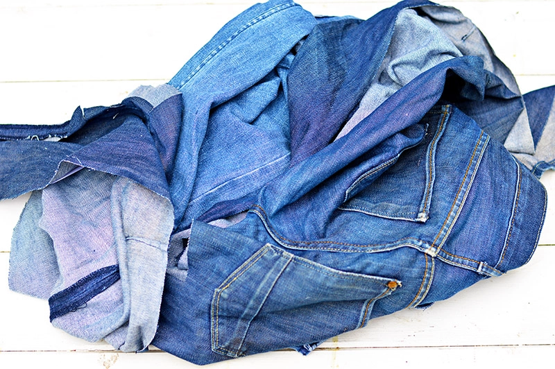 Jeans to upcycle for denim patchwork