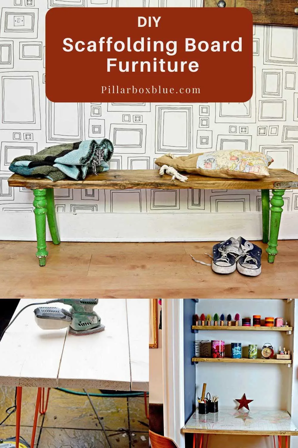 DIY scaffolding board furniture