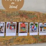 How to print maps on to wood