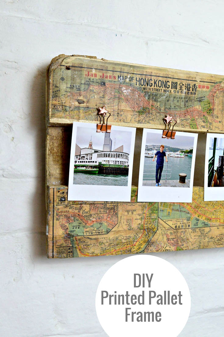 How To Make A Stunning Printed Map Picture Frame Pillar