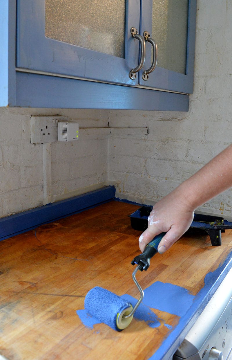 Kitchen With Painted Worktops