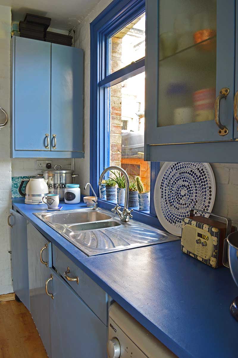 Kitchen With Painted Worktops