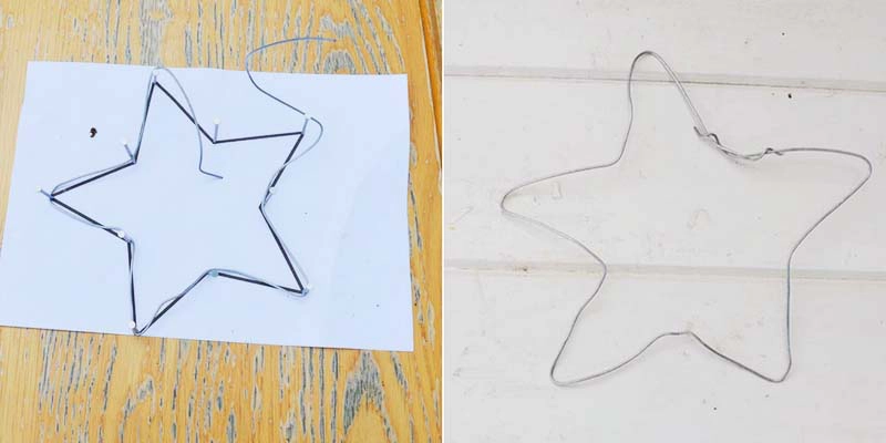 making a wire star frame