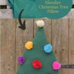 Upcycled sweater Christmas tree