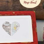 Map heart personalized gift
