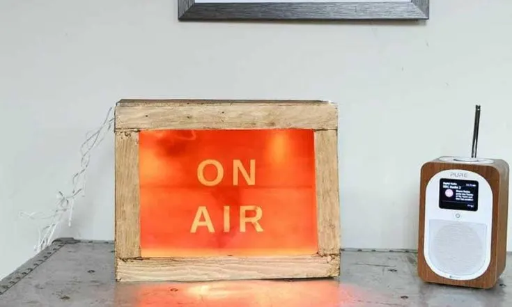 DIY On Air light box sign