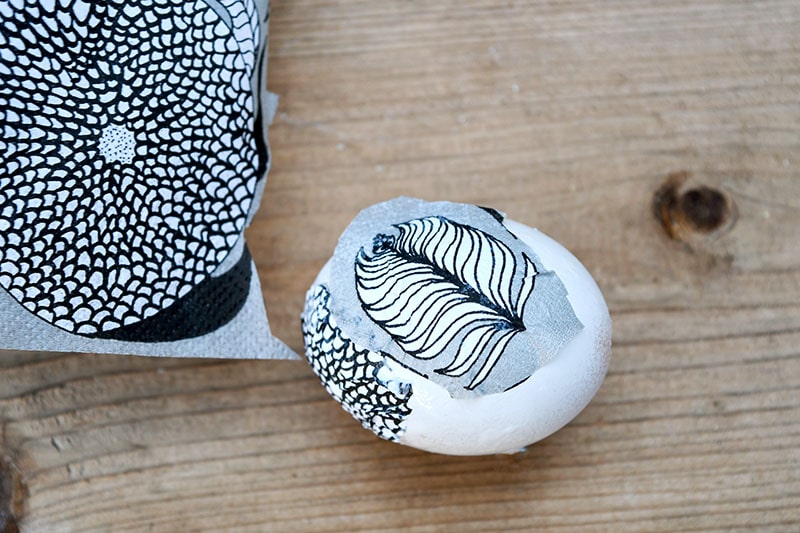 Marimekko easter egg decoupage.