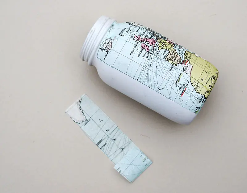 Decoupage mason jar