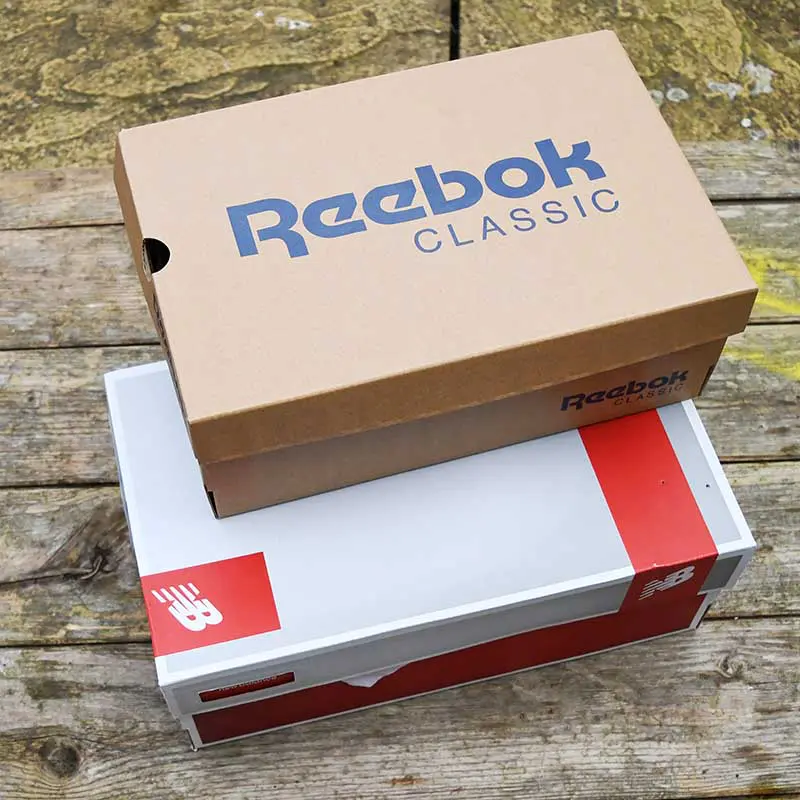 Cardboard shoe boxes