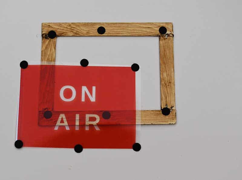 Light box ON AIR sign