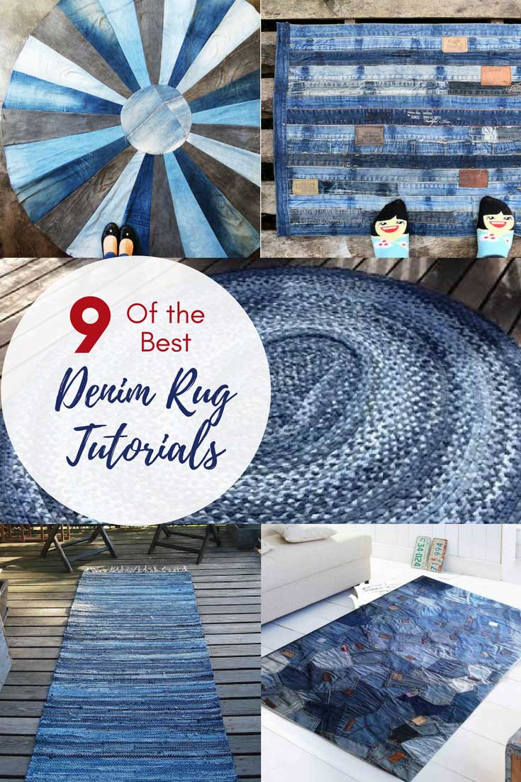 How To Make A Blue Jean Rug 9 Unique Ways Pillar Box Blue Jean Rug Tutorials
