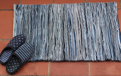 denim rag rug