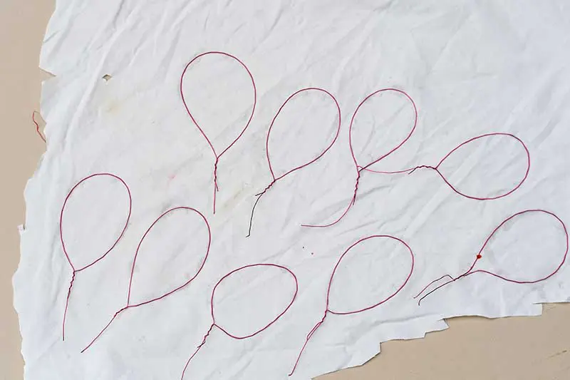Making fabric wire petals