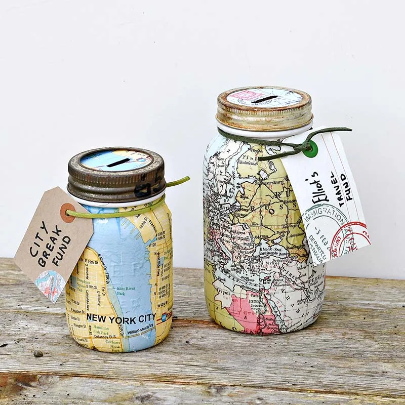 DIY Travel Fund Jar with Chalk Ink Markers