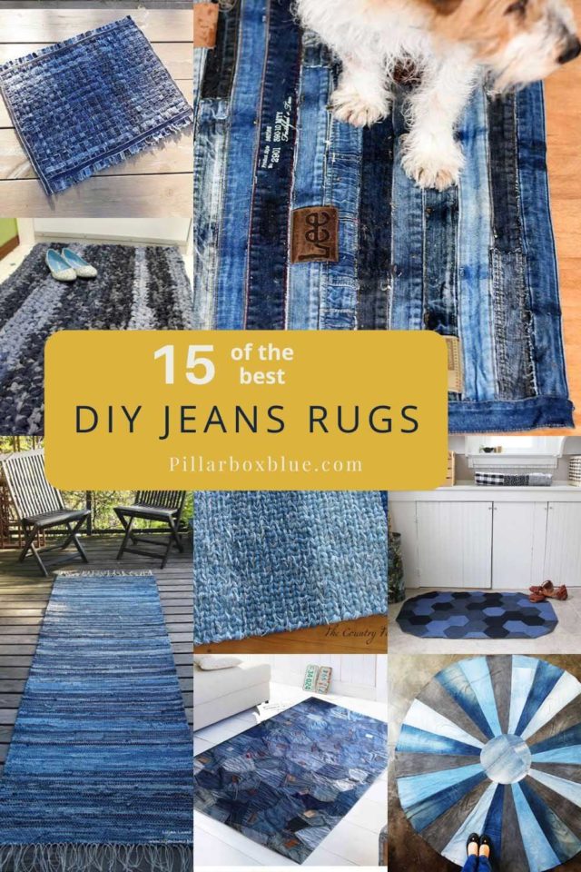 How To Make A Blue Jean Rug, 15 Unique Ways Pillar Box Blue