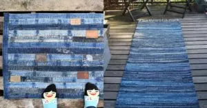 15 diy denim rugs