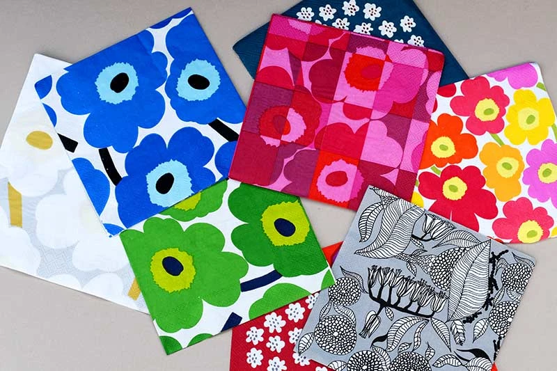 Selection of Marimekko paper napkins