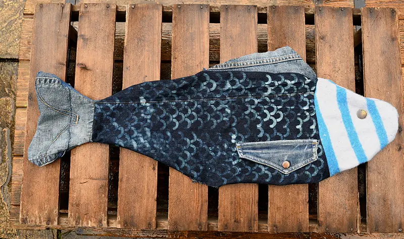 Create A Denim Fish Pillow: Easy Steps with Free Pattern - Pillar Box Blue
