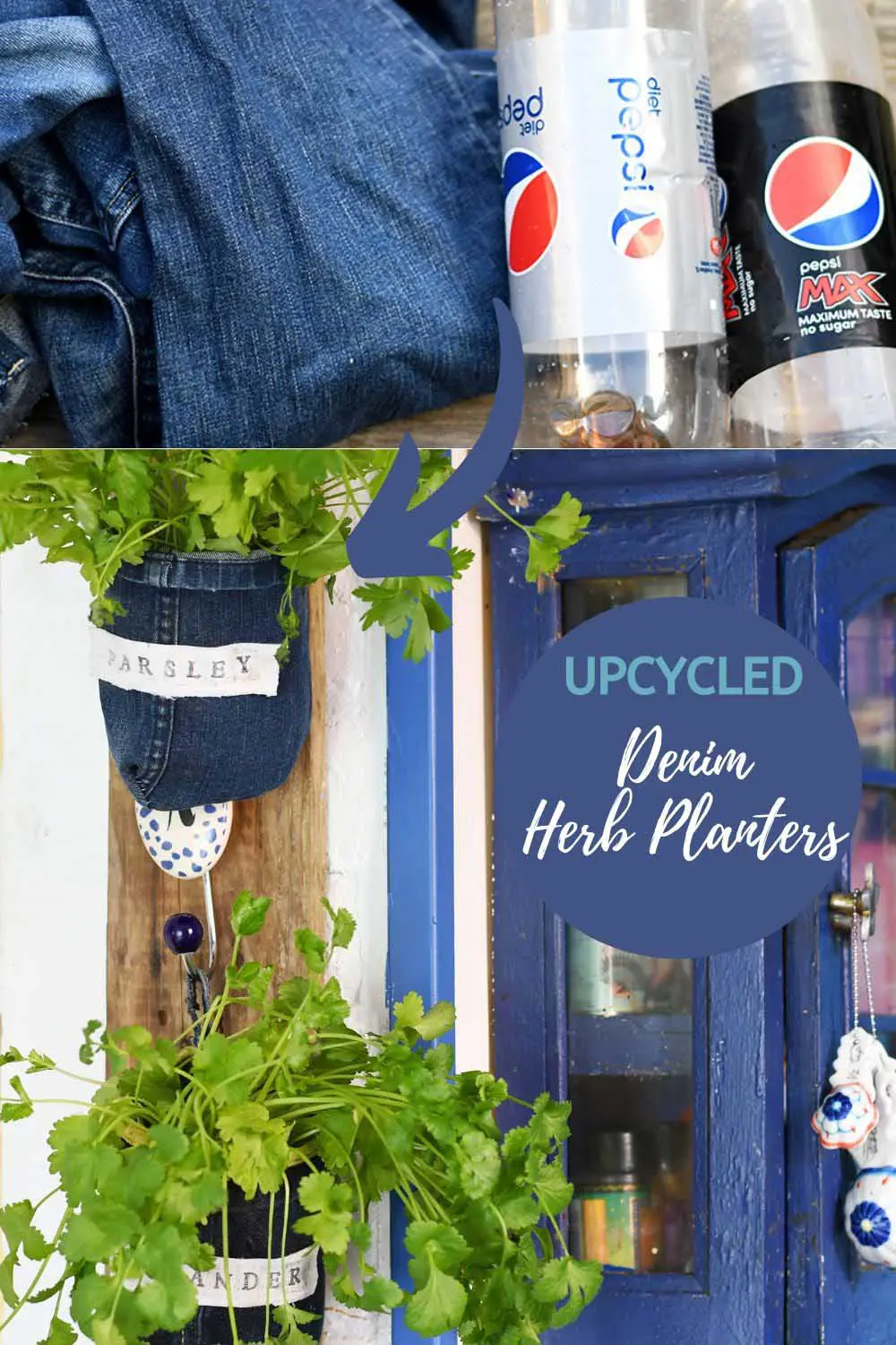 upcycled indoor herb planters
