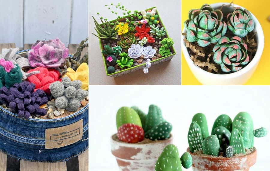 AMAZING fake succulents and cacti