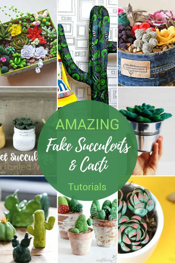 AMAZING fake succulents and cacti tutorials
