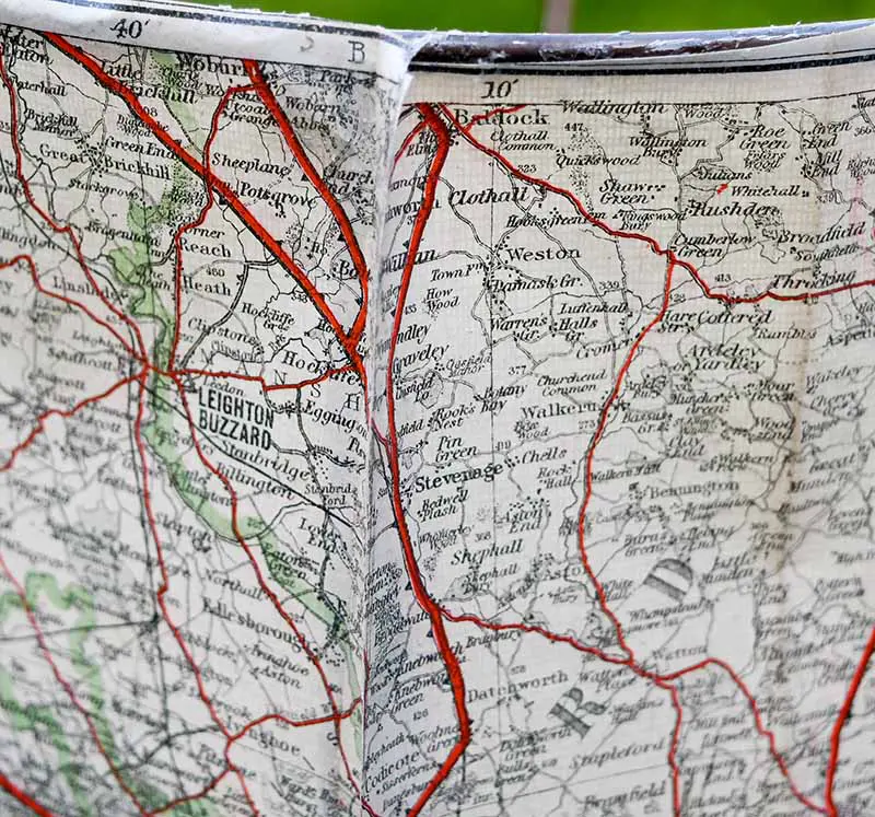 Pinching map edges together