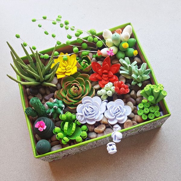 Artificial Succulent Plant Garden Miniature Fake Cactus HomeFloral Decor DIY GAB 