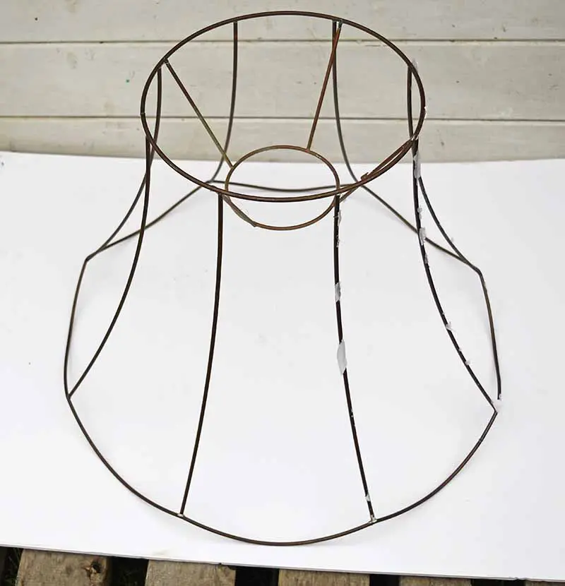 Scallop Lampshade wire frame