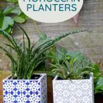 5 minute ceramic tile Moroccan Planters