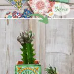 Mexican tile planters