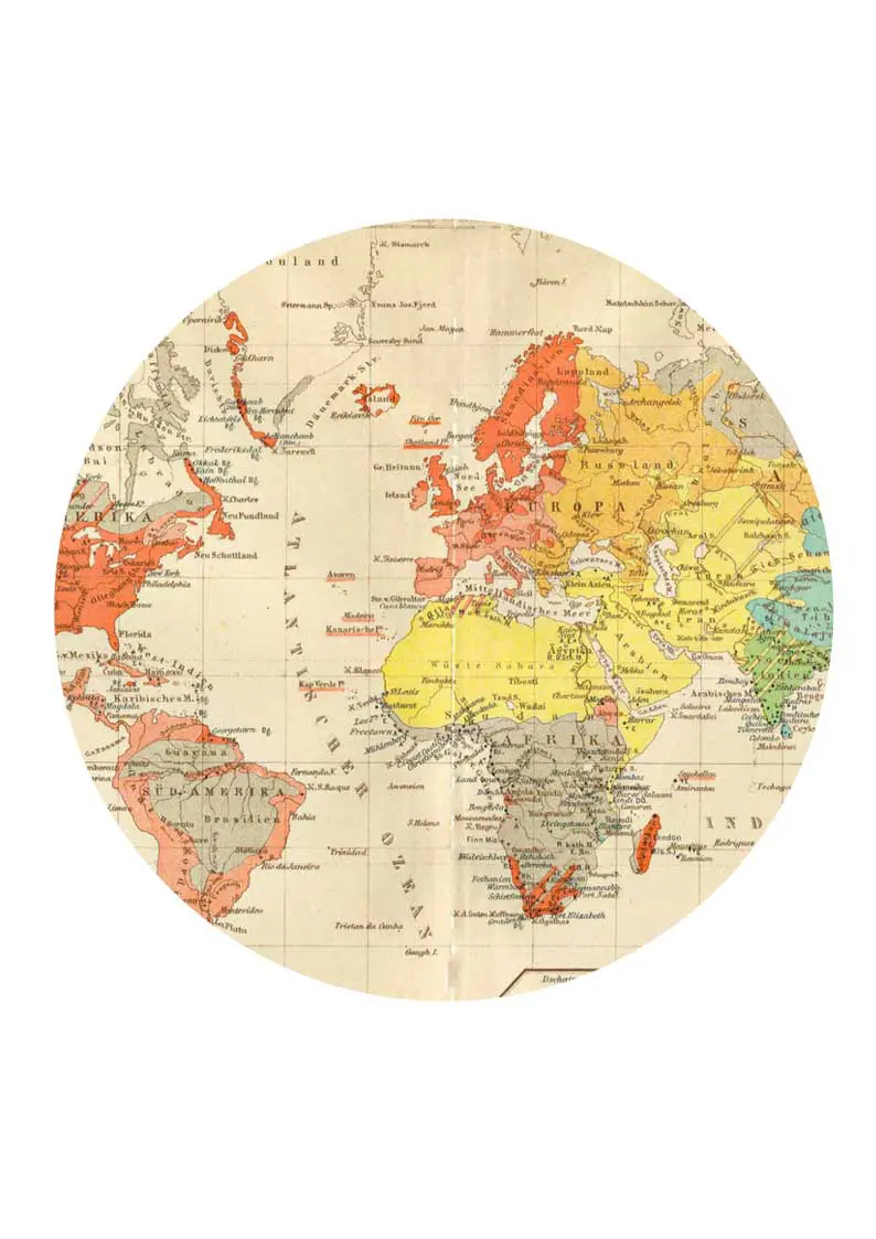 Round map for world clock hack