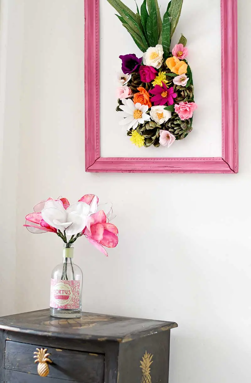 How to make a paper flower wall art