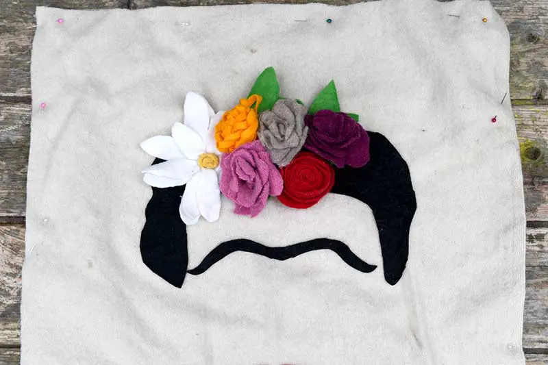 Frida Kahlo Felt flower headress