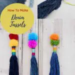 How to make tassels from denim pin 2
