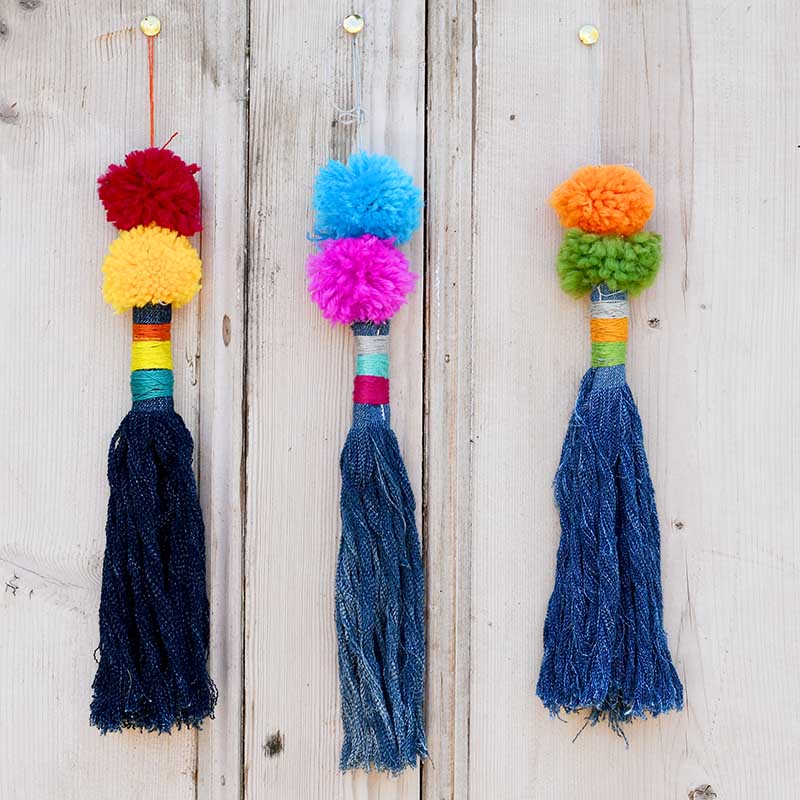 How To Make Tassels // DIY Tassel Out Of YARN Or Embroidery Thread